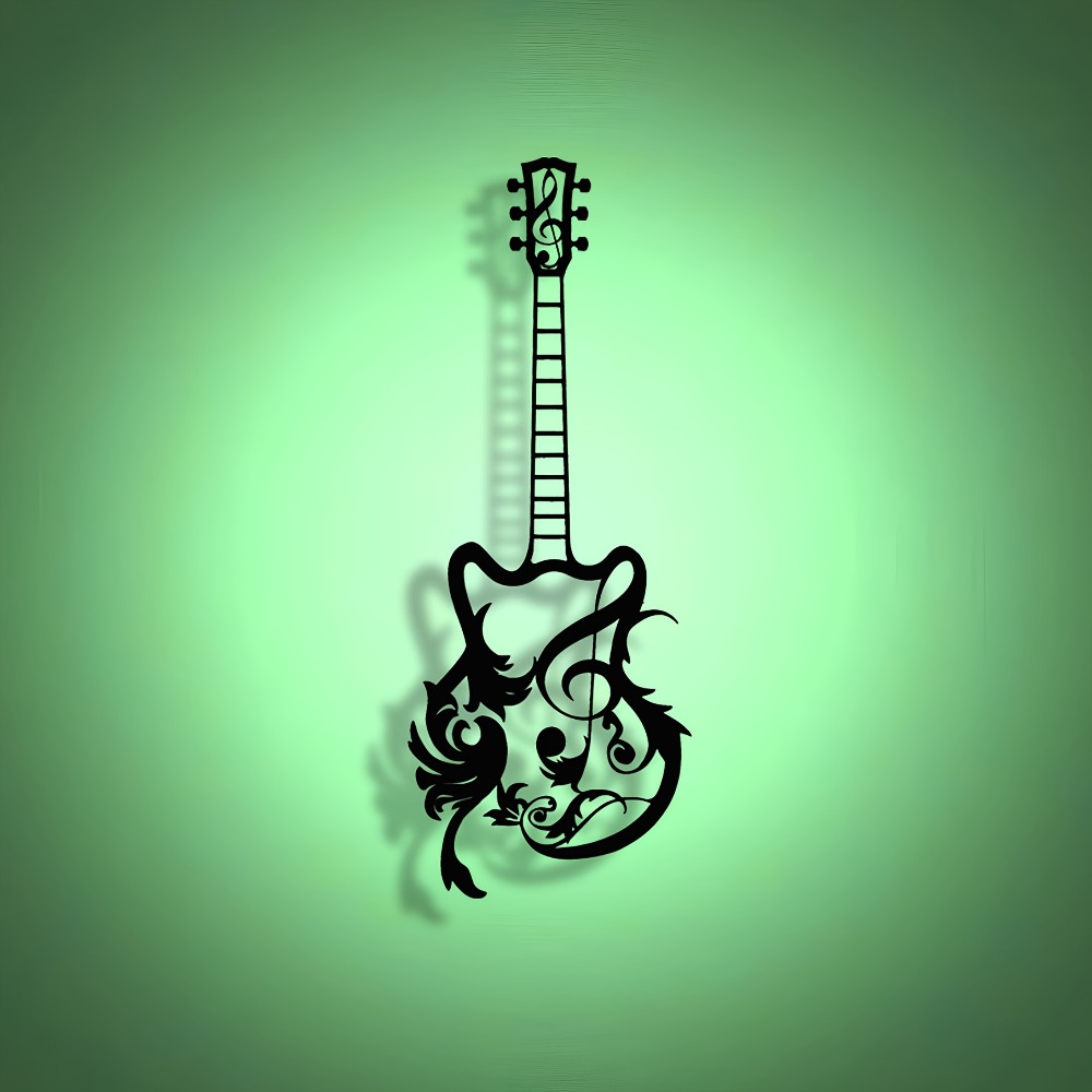 Art Craft Cafe - CIFbuy Forged Metal Guitar Wall Art