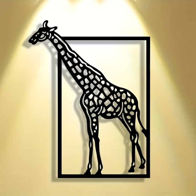Art Craft Cafe - Abstract giraffe metal wall art Halloween