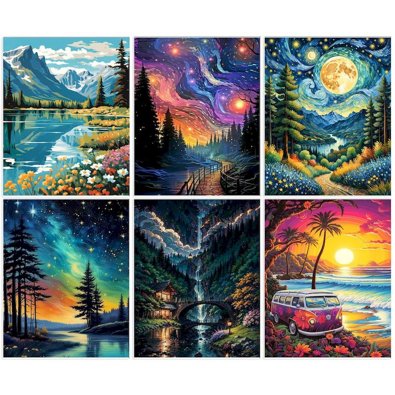 Art And Craft Numbers - GATYZTORY 40x50cm Painting By Numbers DIY