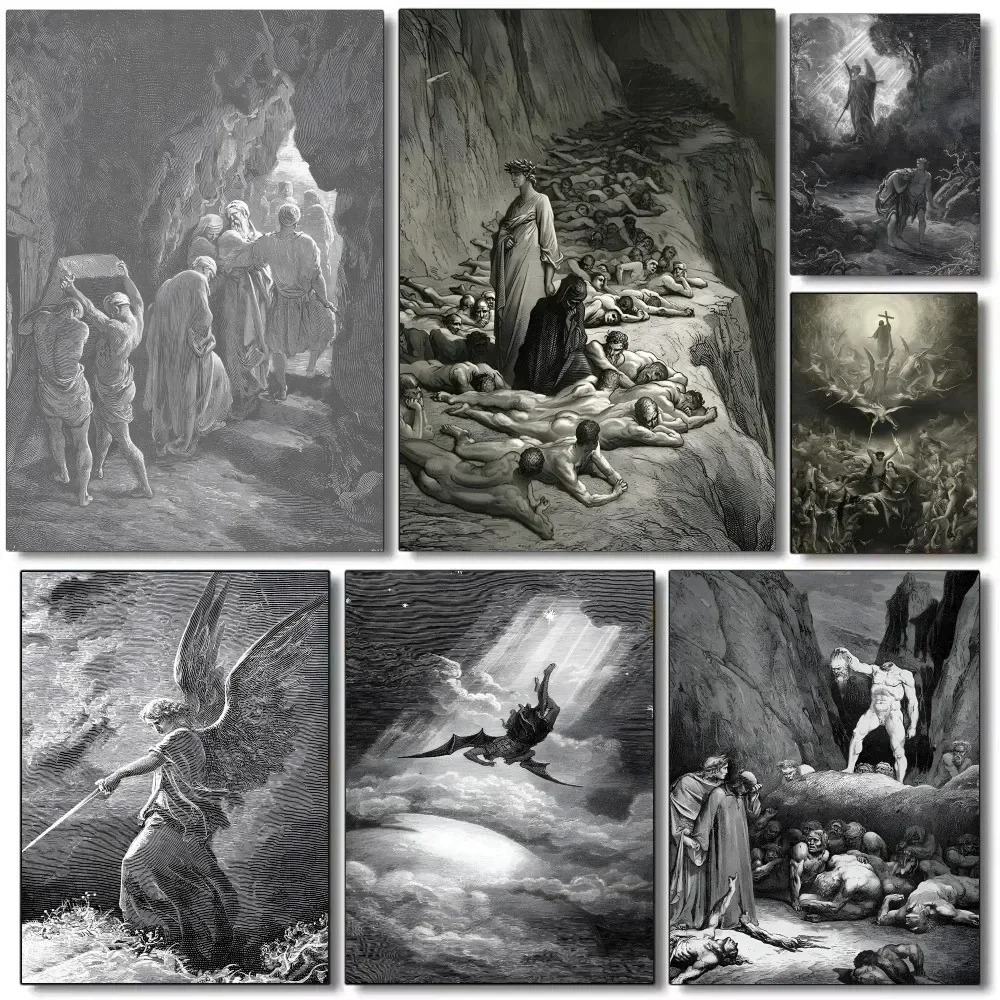 Art Craft House - Gustav Dore Satan Paradise Lost Monster
