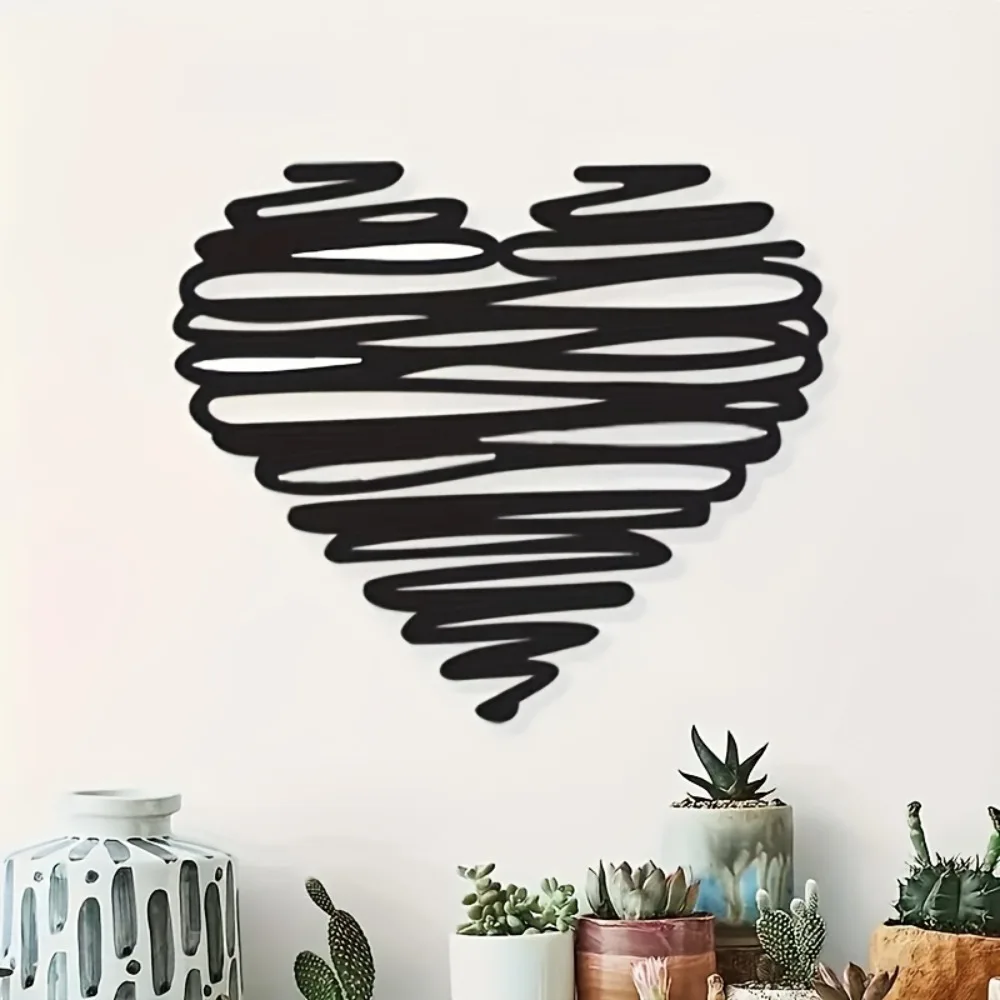 Art Craft Cafe - CIFBUY Iron Wall Art Metal Heart
