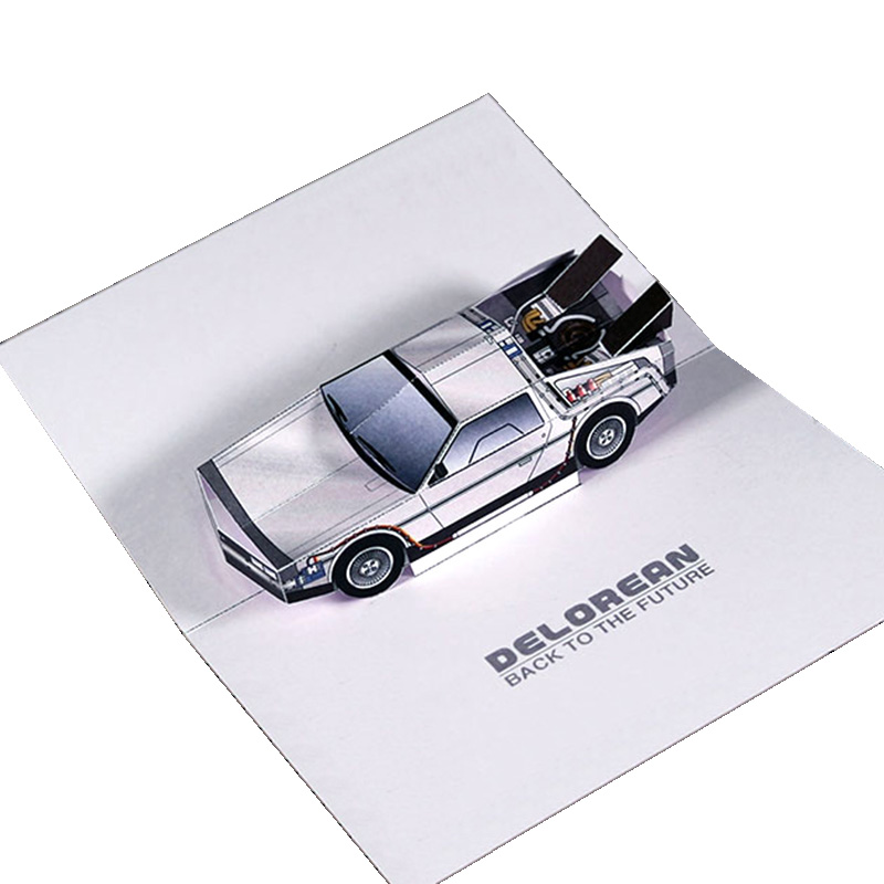 Art Craft With Cardboard - Back To The Future POP-UP Card