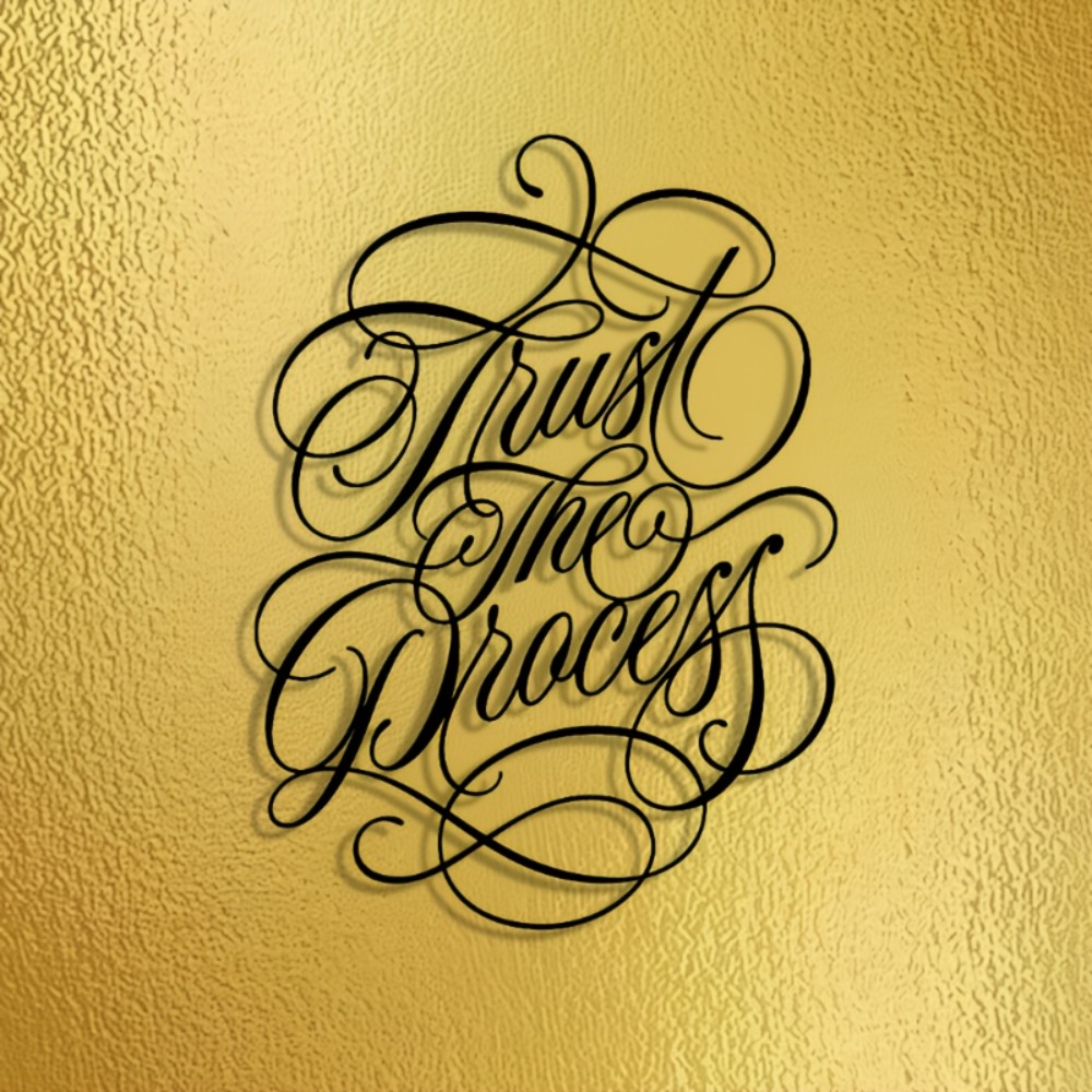 Art Craft Cafe - 1pc Calligraphy Motto Phrase Metal Plaque