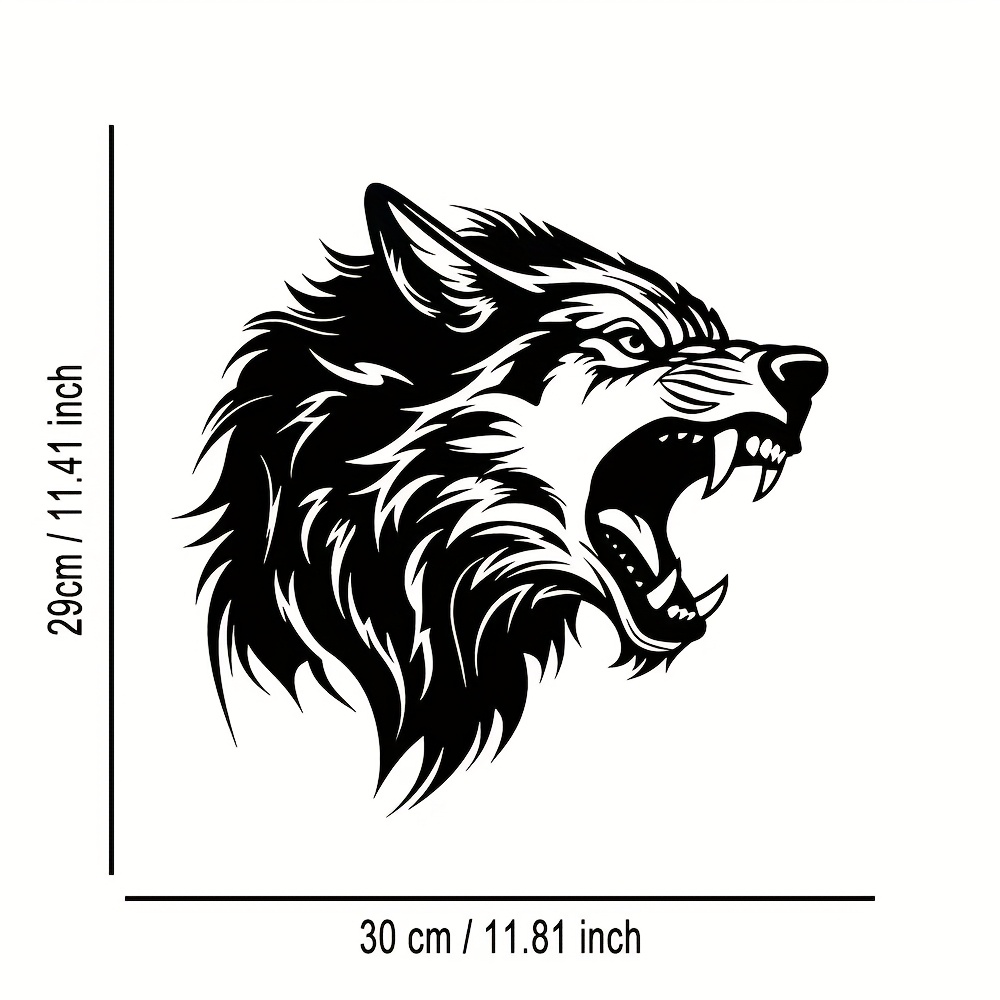 Art Craft Cafe - CIFBUY Wolf Head Metal Wall Art
