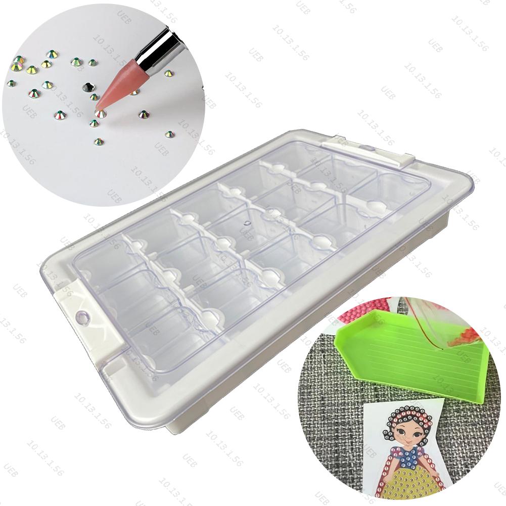 Box Art And Craft - 9/15/21/24/26/39 Grids Clear Diamond Painting Accessories