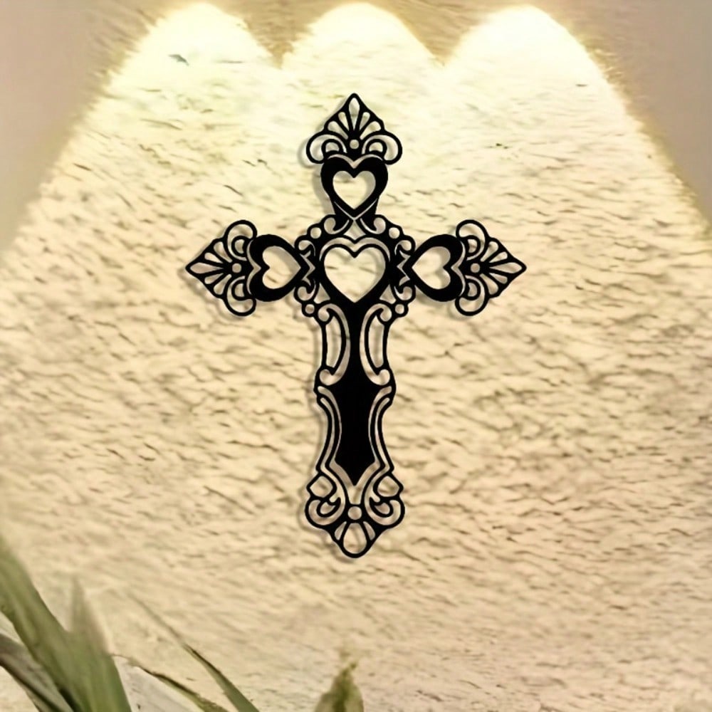 Art Craft Cafe - Brand Vintage Iron Cross Wall Decor