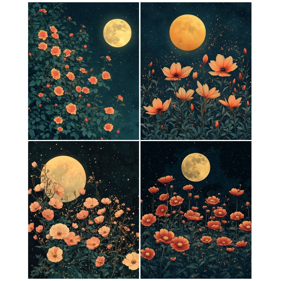 Art Craft Ideas For Adults - CHENISTORY Flower Diamond Painting Kits For