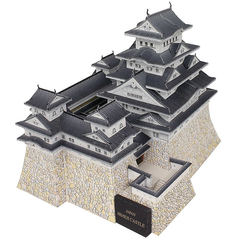 Art Craft With Cardboard - Japan Himeji Castle 3D Paper Model