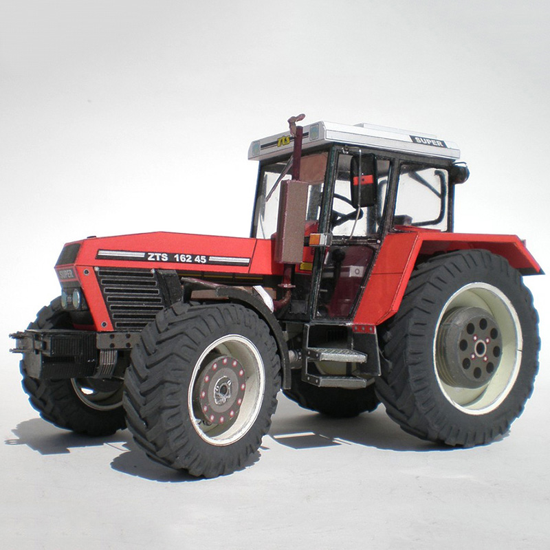 Art Craft With Cardboard - Zetor 162 45 Tractor 1:32 Czech