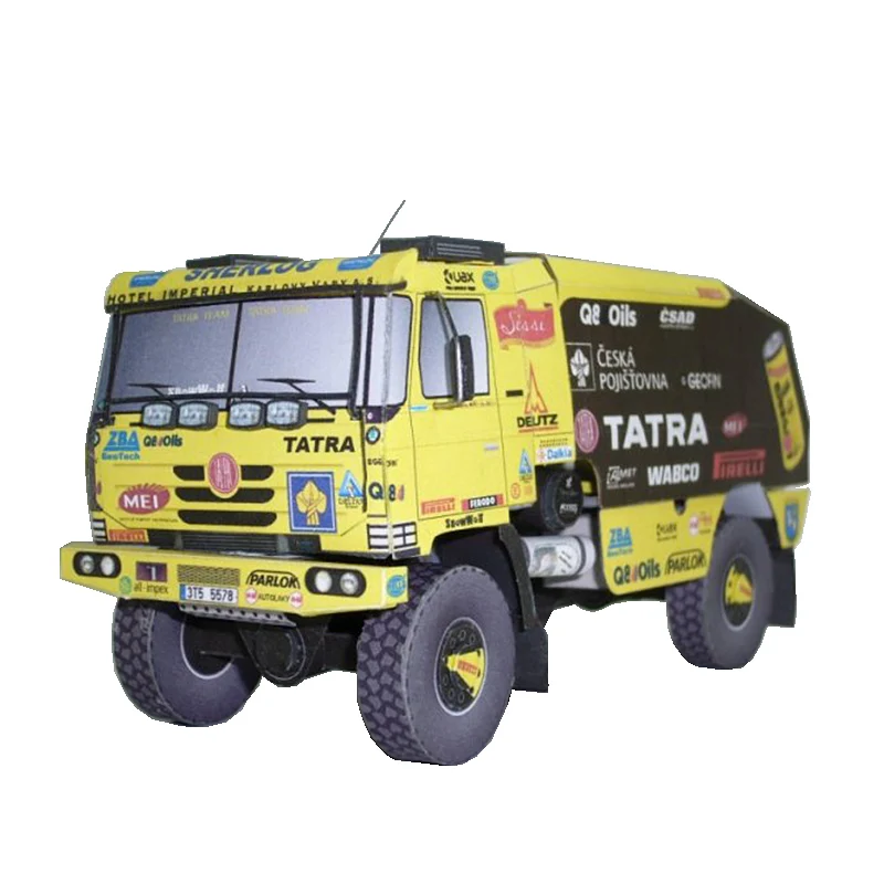 Art Craft With Cardboard - Tatra 815 2008 Truck 1:53 Dakar
