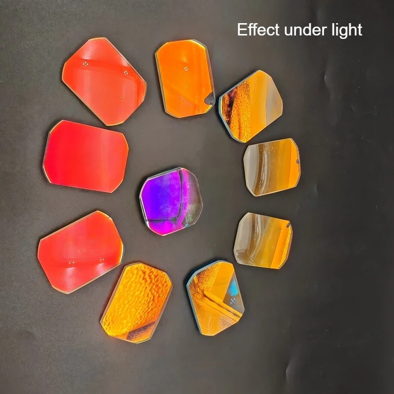Art And Craft Science - Damaged Optical Glass Irregular Rectangle Art