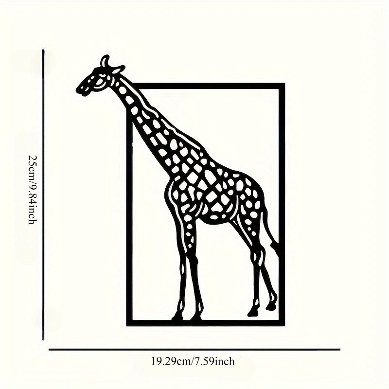 Abstract giraffe metal wall ar - Art Craft Cafe review and price