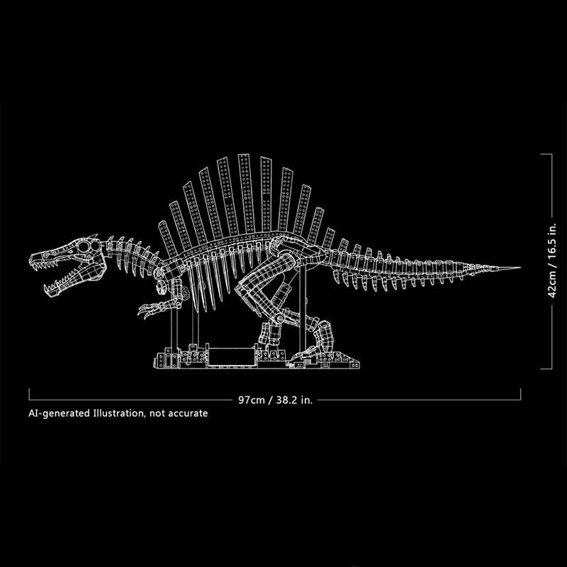 2246pcs MOC Dinosaurs Spinosau - Art Craft Dinosaurs review and price