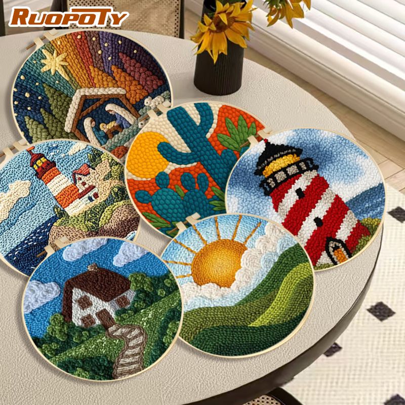 RUOPOTY Lighthouse Diy Needle  - Art Craft Ideas For Adults review and price