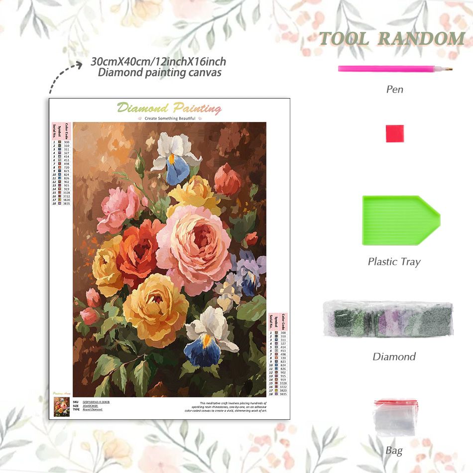CHENISTORY Flower 5d Diamond P - Art Craft Ideas For Adults review and price