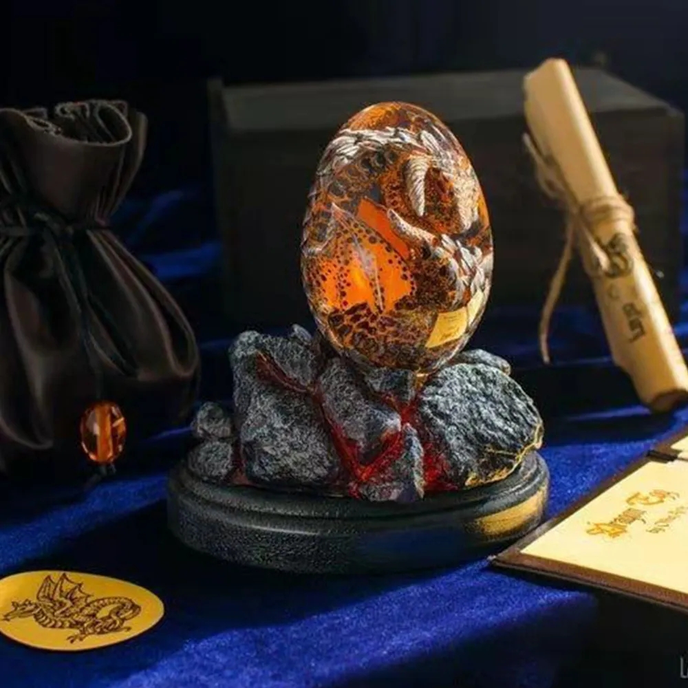 Lava Dragon Egg Statue With St - Art Craft Dinosaurs review and price