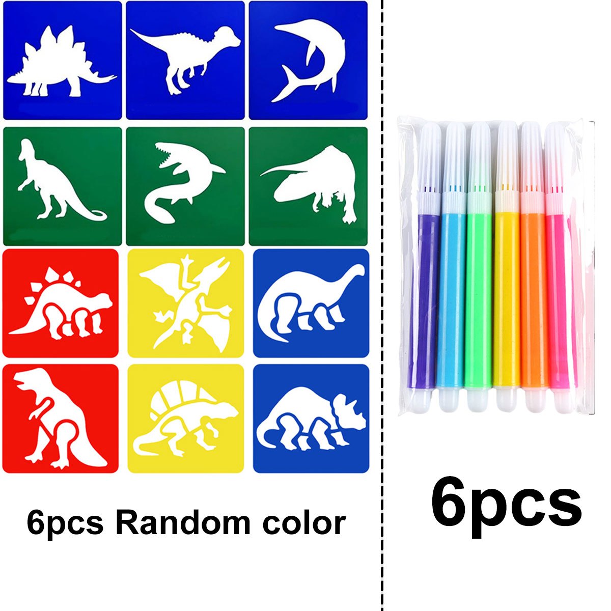 6Pcs Dinosaur Painting Stencil - Art Craft Dinosaurs review and price