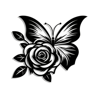 1 Iron Butterfly Rose Metal Wa - Art Craft Logo Design review and price