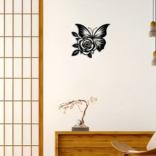 1 Iron Butterfly Rose Metal Wa - Art Craft Logo Design review and price