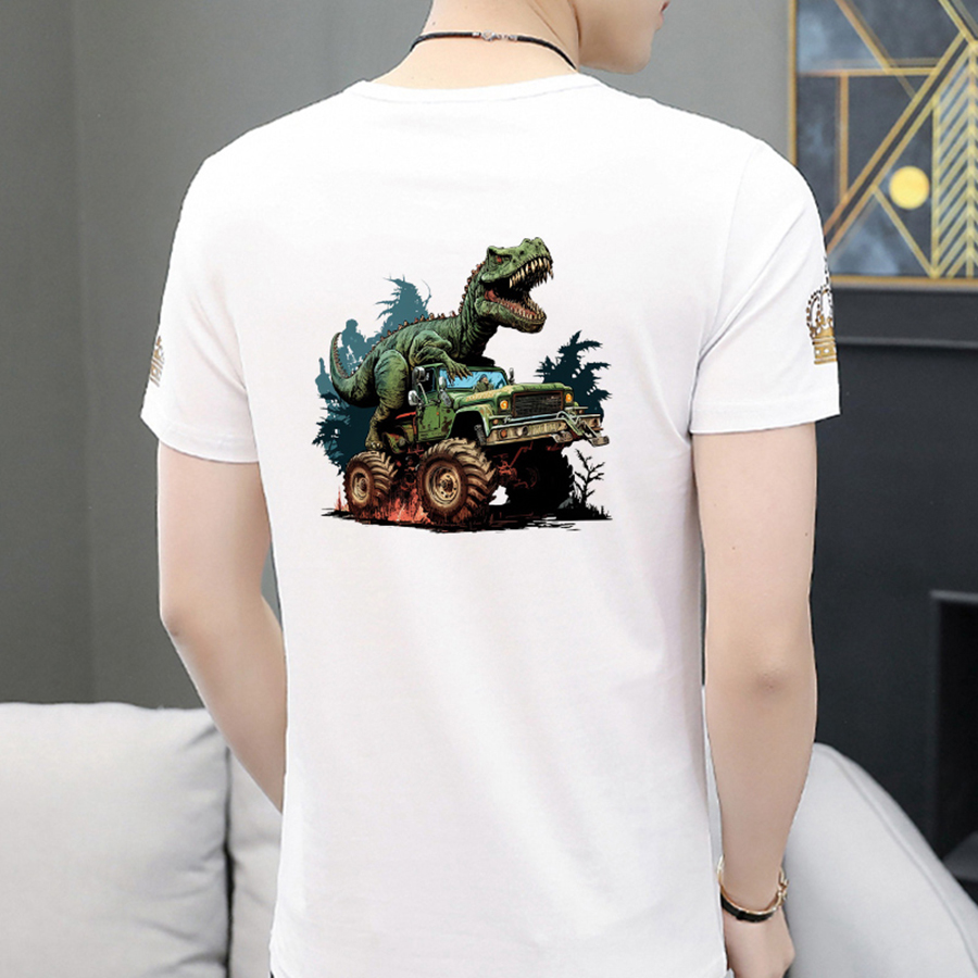 Big Truck Dinosaur Iron On Pat - Art Craft Dinosaurs review and price