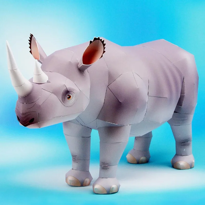 Rhinoceros Hook-lipped Handmad - Art Craft With Cardboard review and price