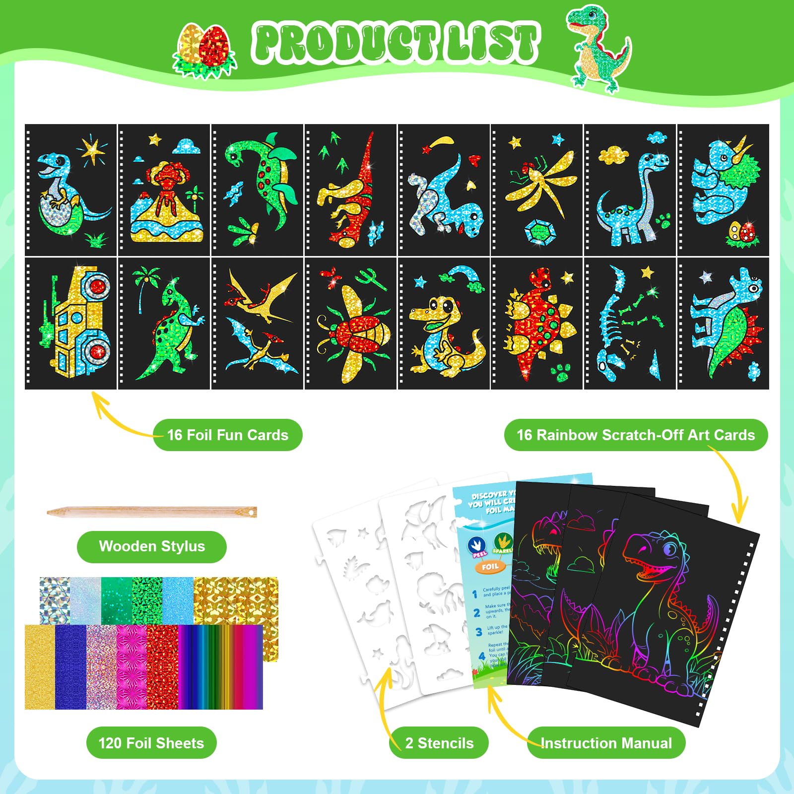 Dinosaur Scratch Art Book for  - Art Craft Dinosaurs review and price