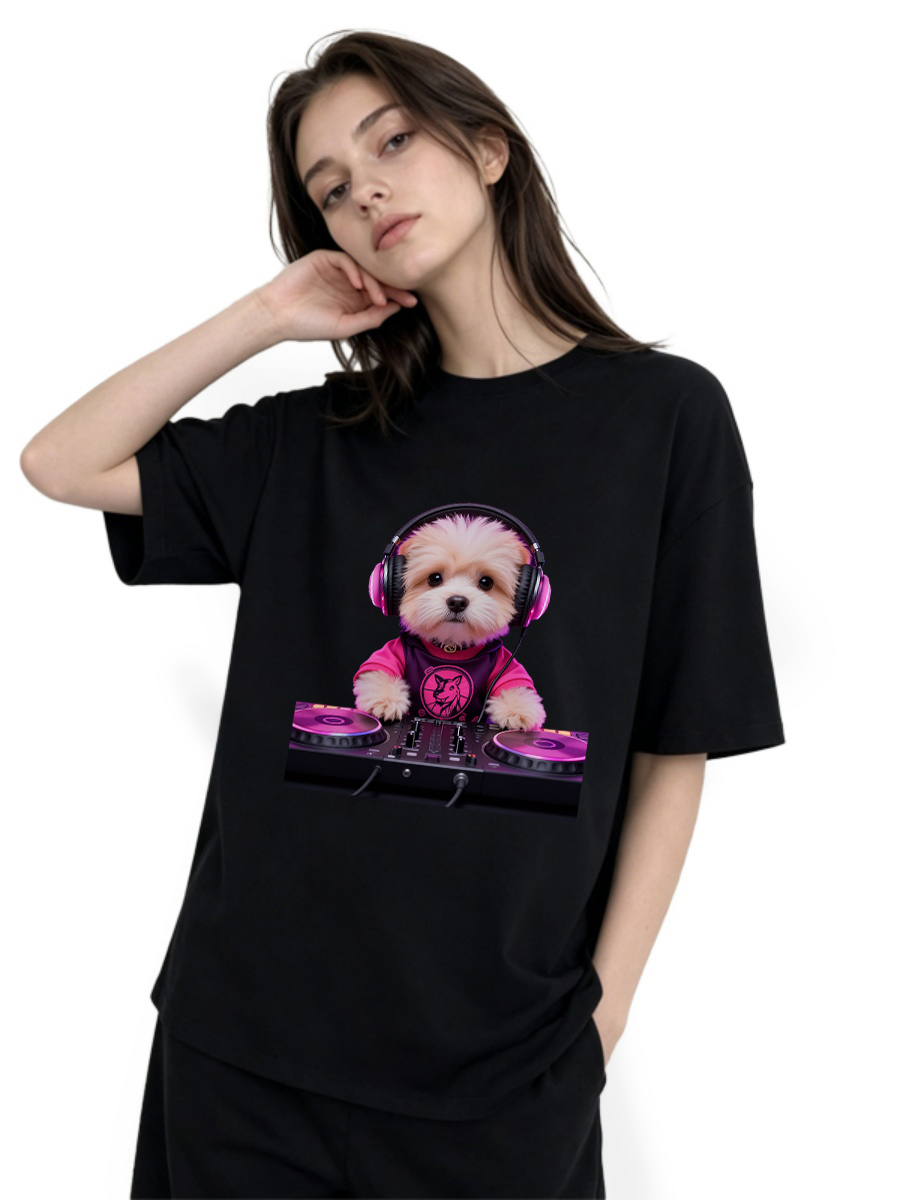 T Shirts Woman Jacquard Woven  - Art Craft Letter T review and price