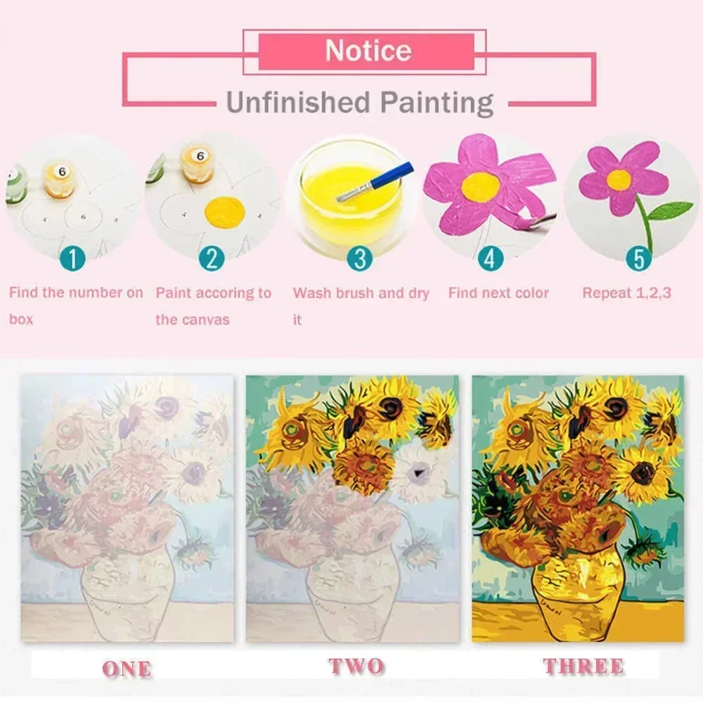 DIY Digital Painting Paint By  - Art And Craft Numbers review and price