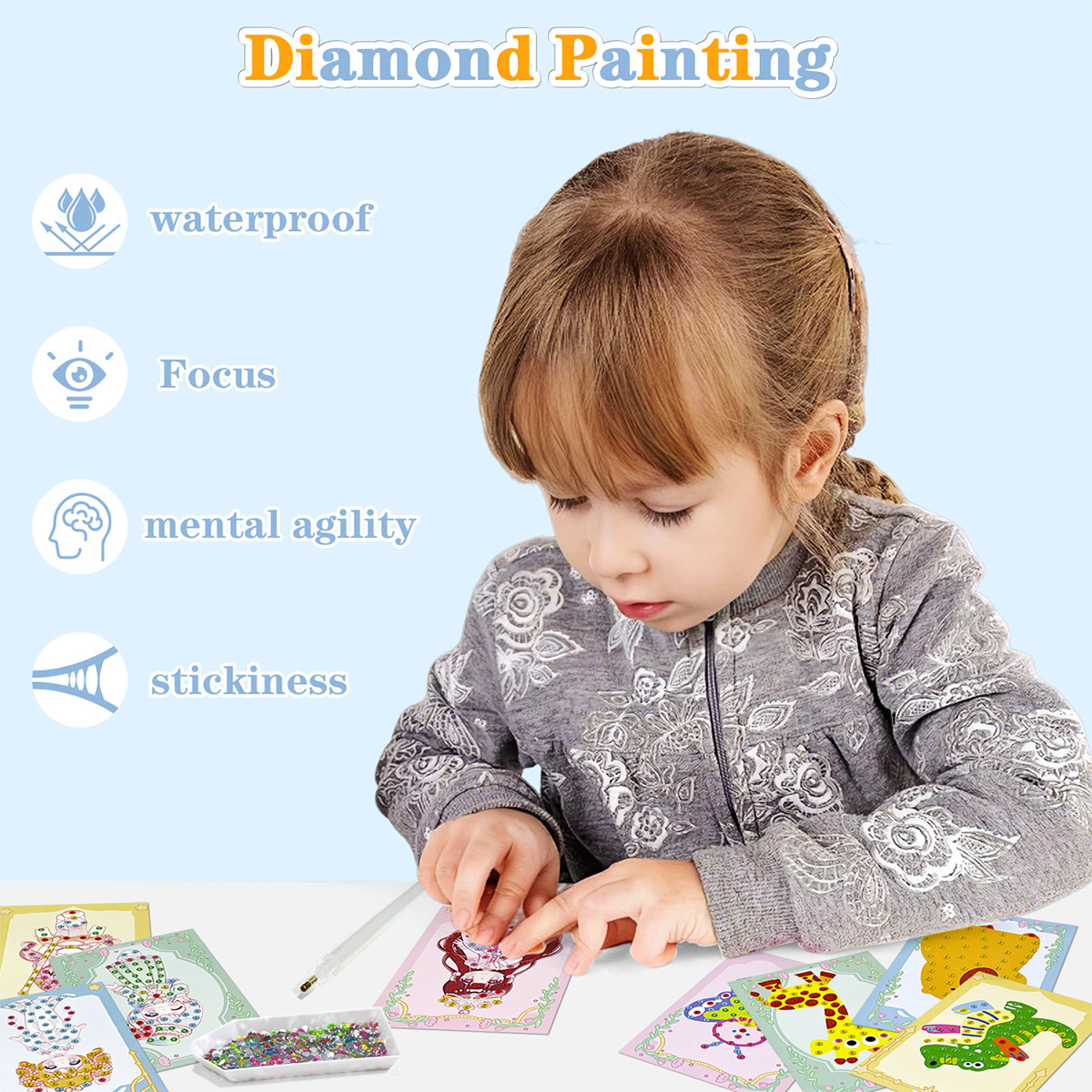 16 Pcs Gem Kit DIY Arts Crafts - Art And Craft Numbers review and price