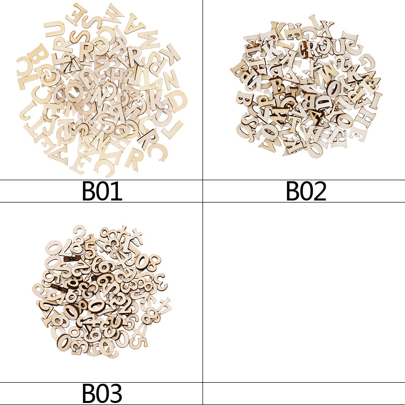 100pcs Wood English Alphabet D - Art And Craft Numbers review and price