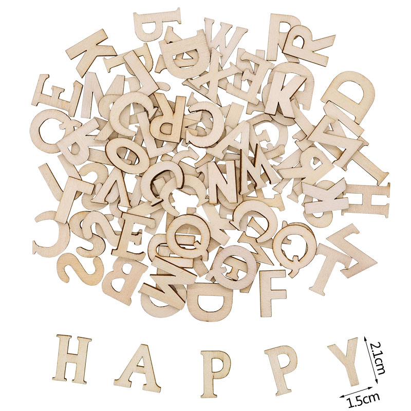 100pcs Wood English Alphabet D - Art And Craft Numbers review and price