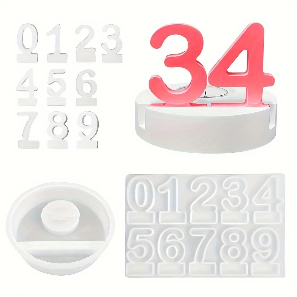 2pc Birthday Cake Silicones Mo - Art And Craft Numbers review and price