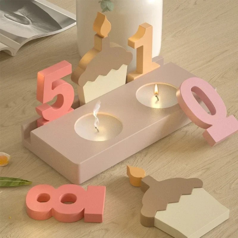 2pc Birthday Cake Silicones Mo - Art And Craft Numbers review and price