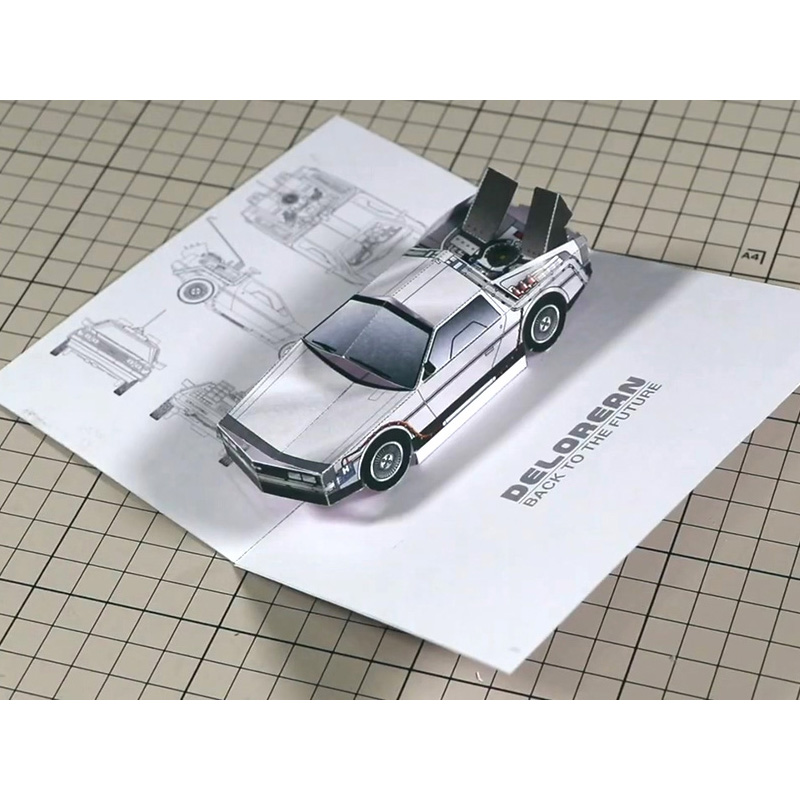 Back To The Future POP-UP Card - Art Craft With Cardboard review and price
