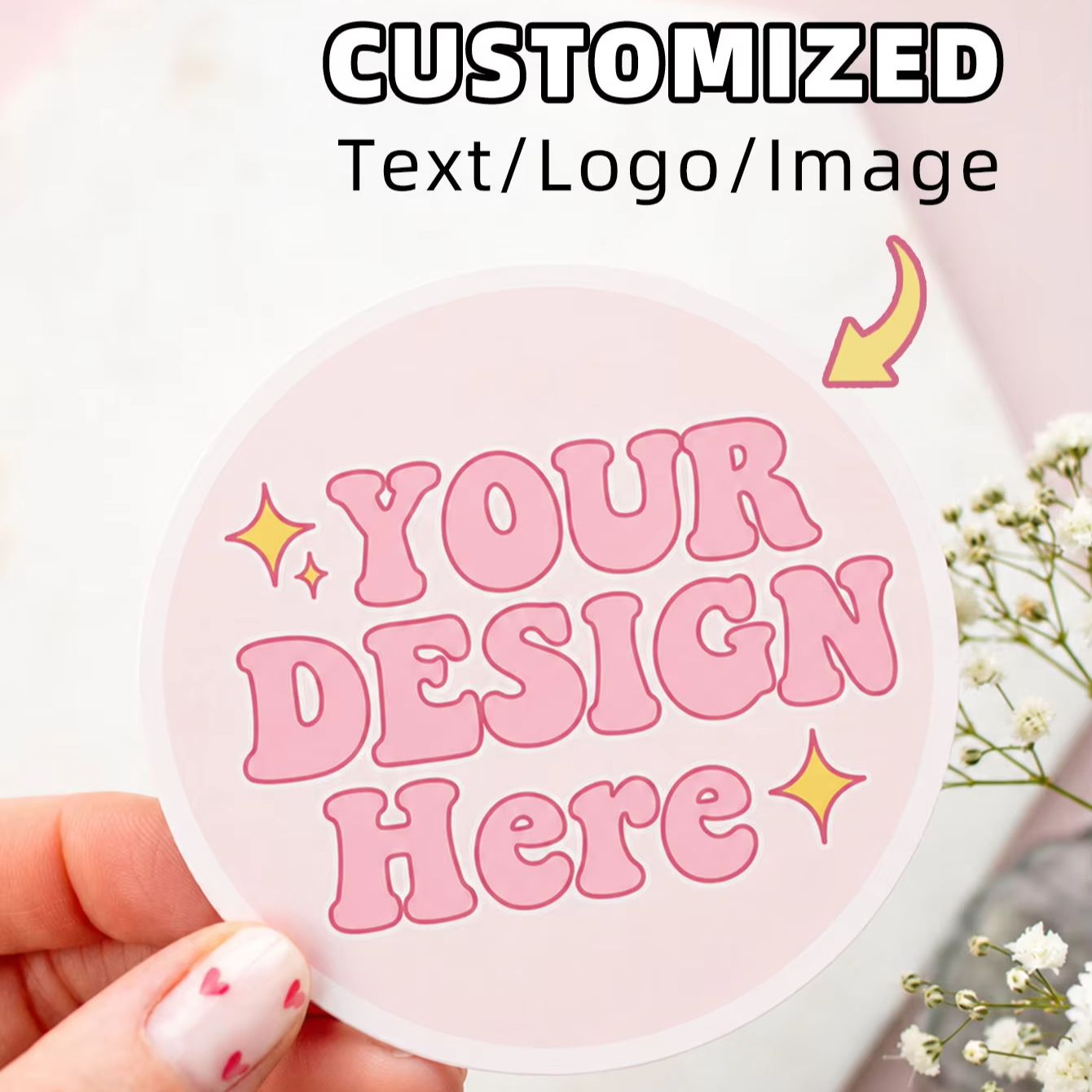 3/4CM Custom Round Stickers, C - Box Art And Craft review and price