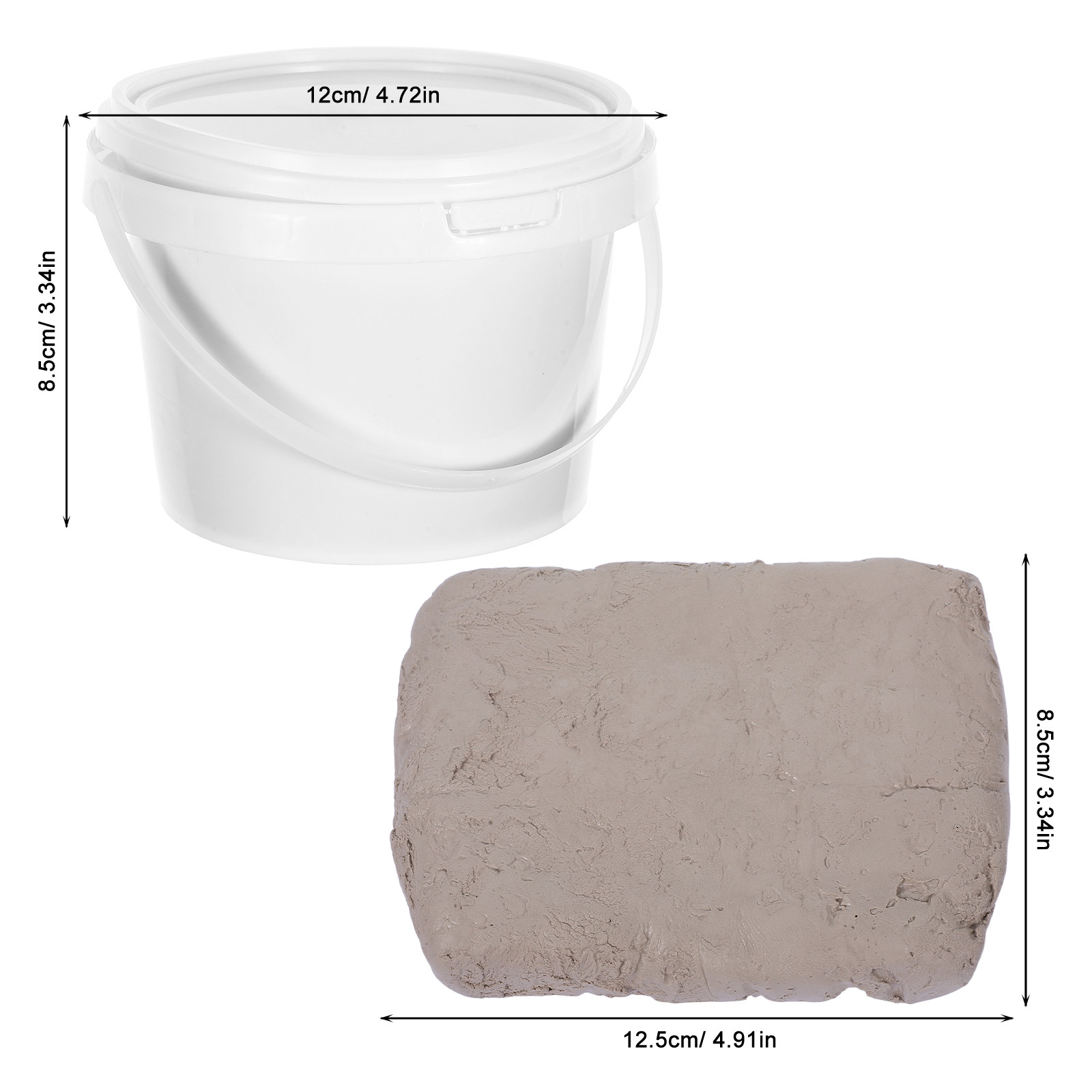 1Set Air Dry Clay White Bucket - Art Craft Clay review and price