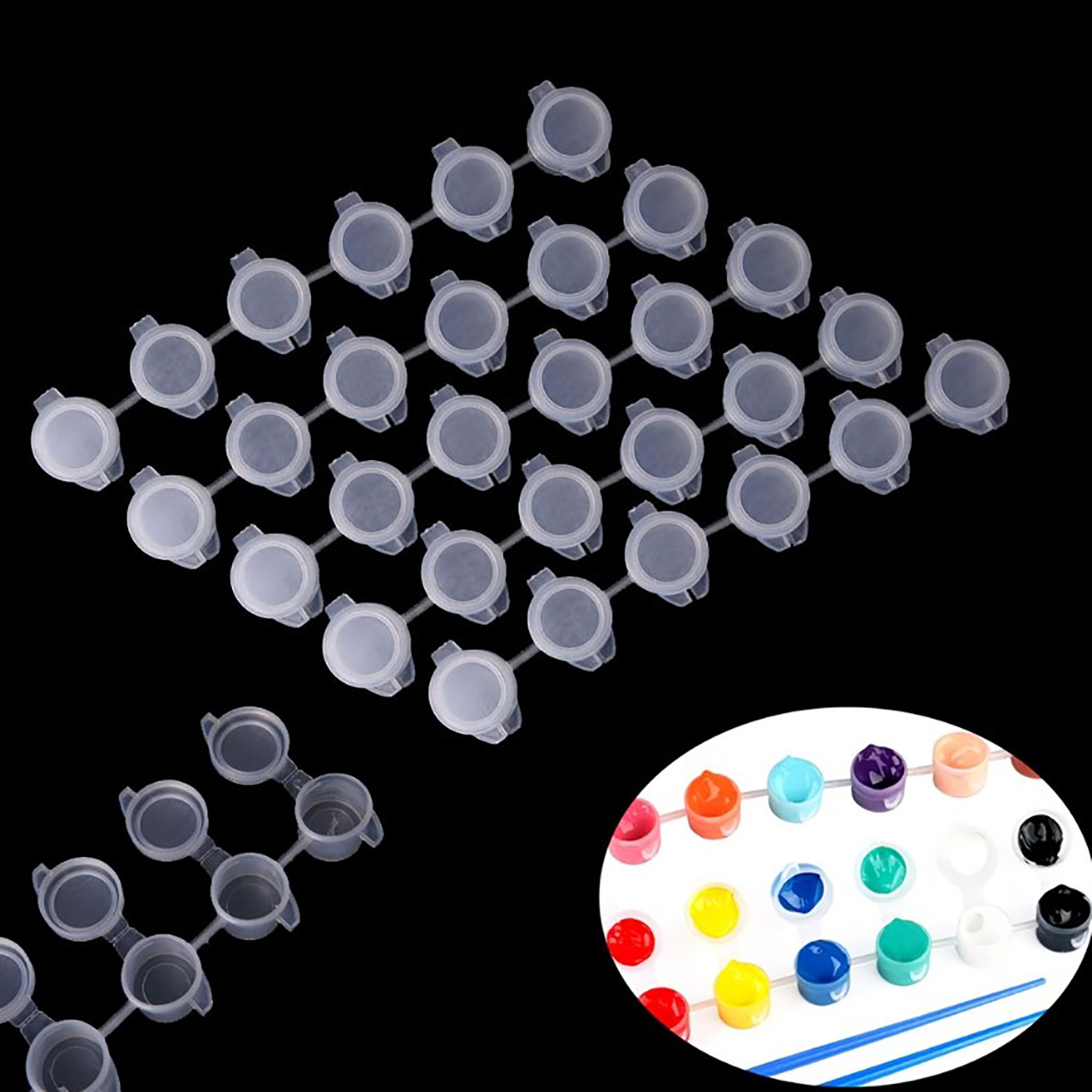 10strips 60pots Empty Paint St - Box Art And Craft review and price