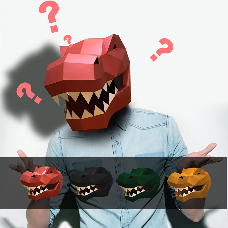 Tyrannosaurus Rex Animal Mask  - Art Craft With Cardboard review and price