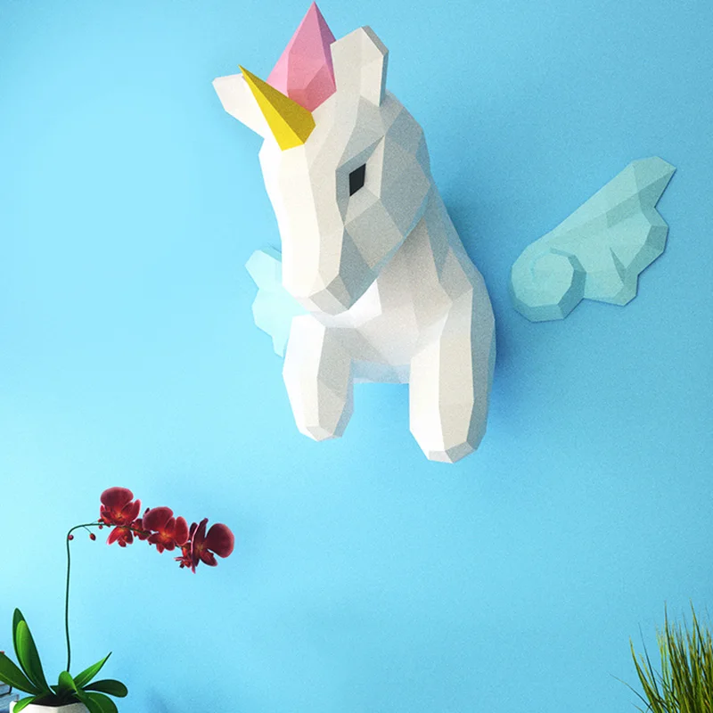 Rainbow Unicorn Animal Wall De - Art Craft With Cardboard review and price