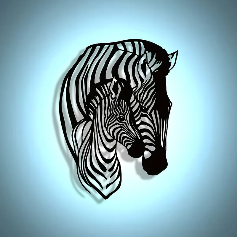 Elegant Minimalist Zebra Famil - Art Craft Cafe review and price