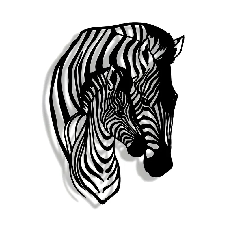 Elegant Minimalist Zebra Famil - Art Craft Cafe review and price