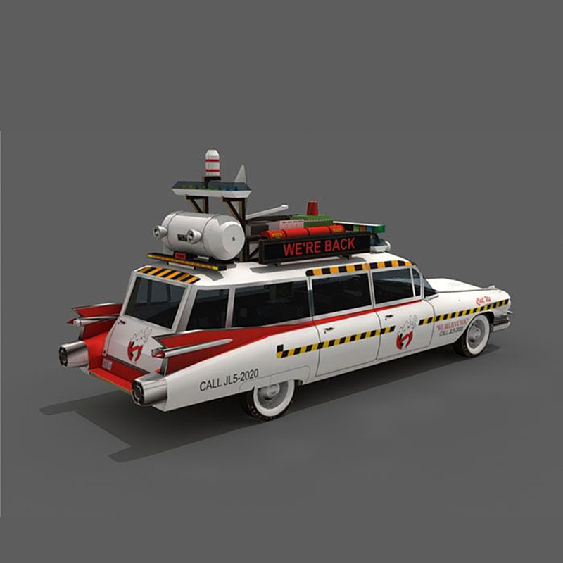 Ghostbusters Car Ecto-1A 1:20  - Art Craft With Cardboard review and price