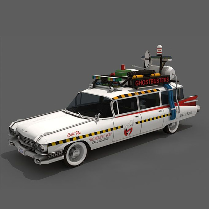 Ghostbusters Car Ecto-1A 1:20  - Art Craft With Cardboard review and price