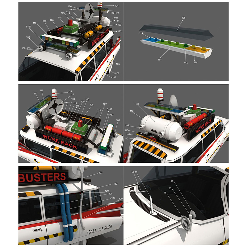 Ghostbusters Car Ecto-1A 1:20  - Art Craft With Cardboard review and price