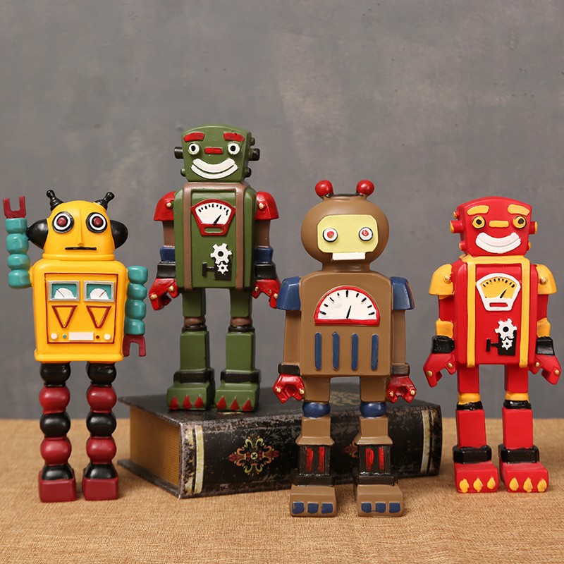 Cartoon Robot Statue Ornaments - Art Craft Robot review and price