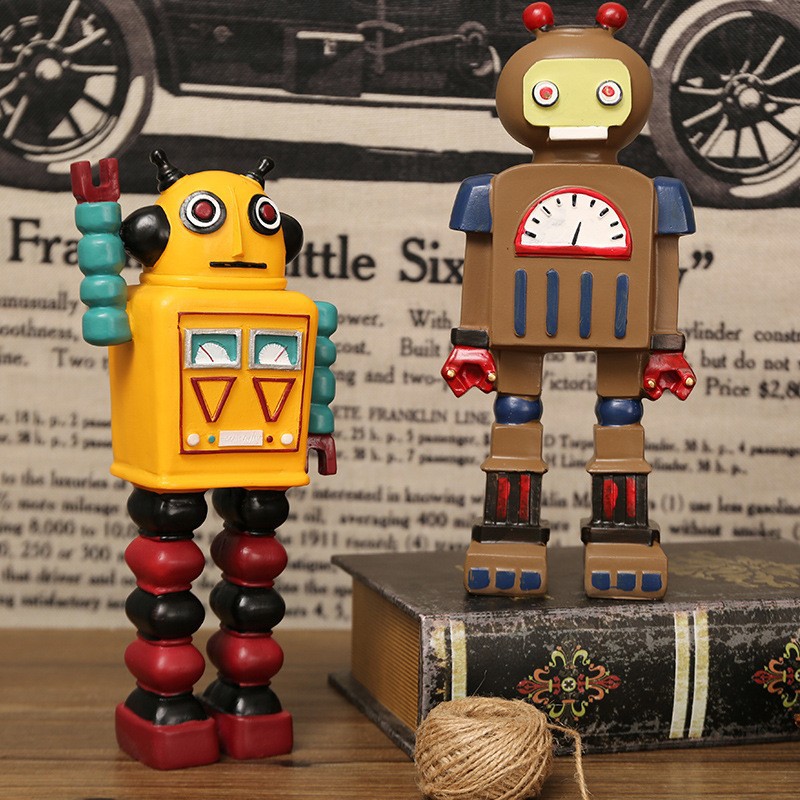 Cartoon Robot Statue Ornaments - Art Craft Robot review and price