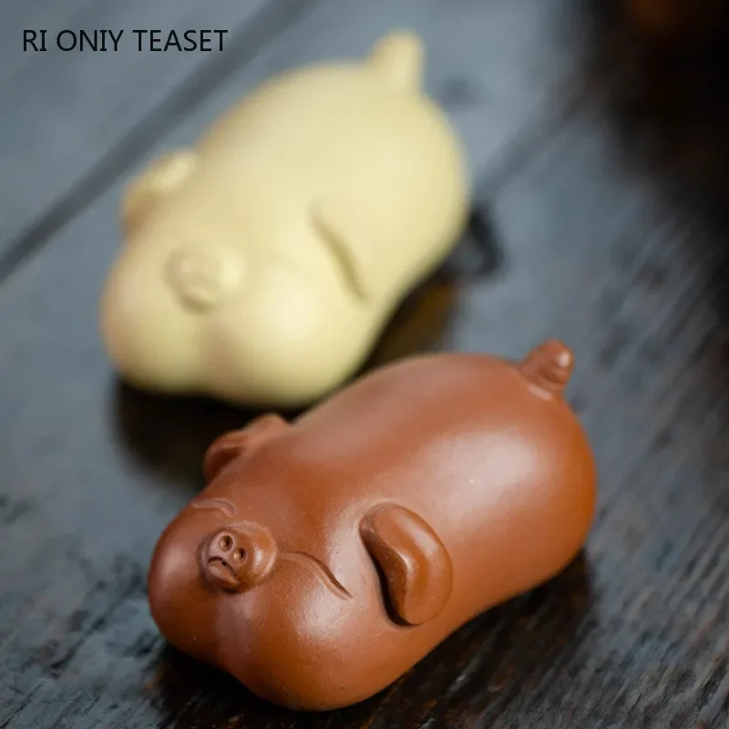 Yixing Handmade Cute Pig Statu - Art Craft Clay review and price