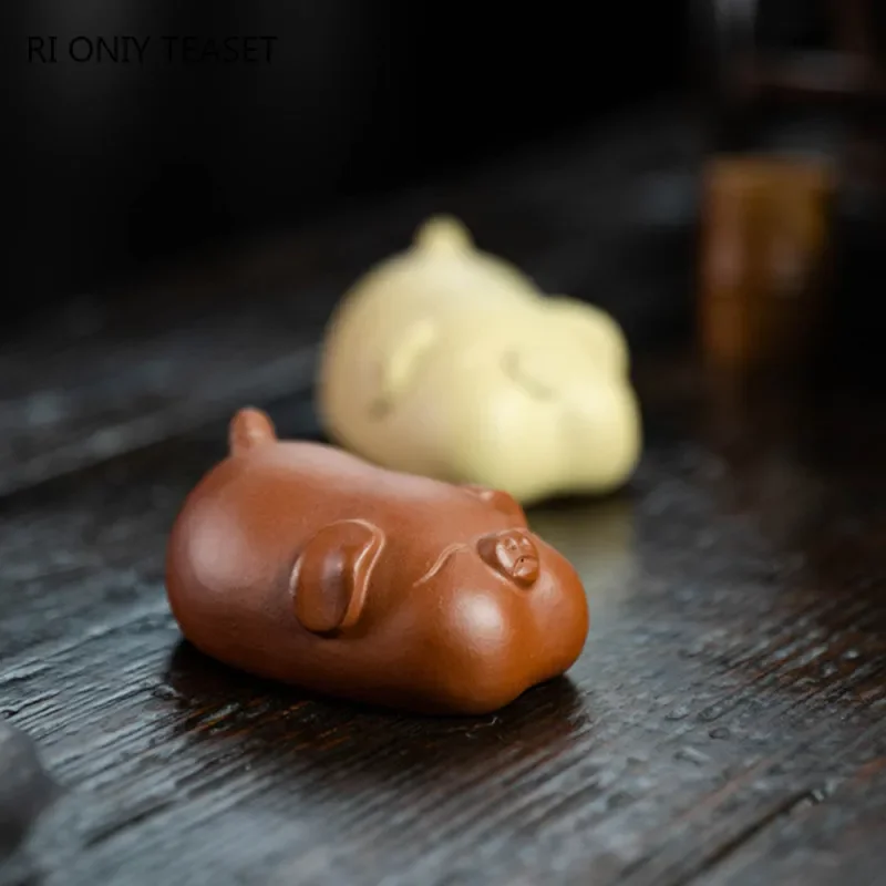 Yixing Handmade Cute Pig Statu - Art Craft Clay review and price