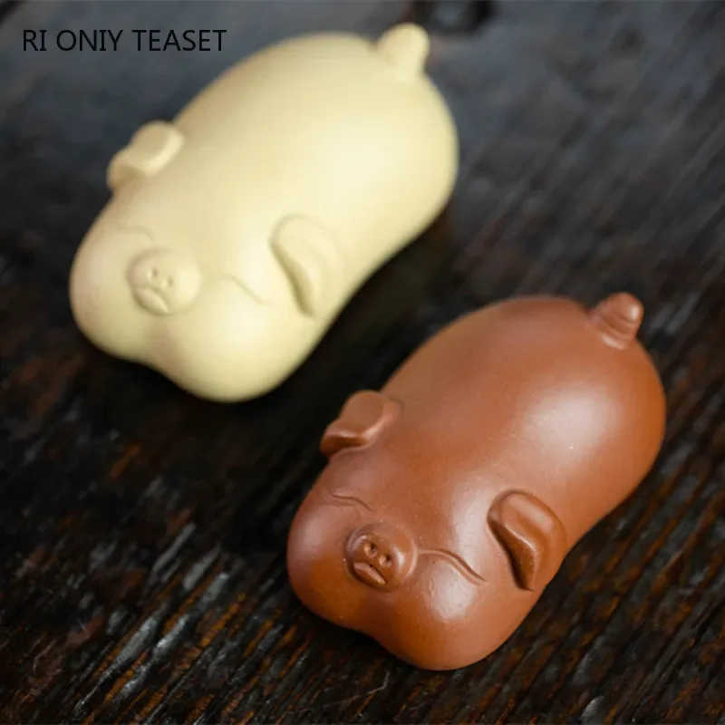 Yixing Handmade Cute Pig Statu - Art Craft Clay review and price