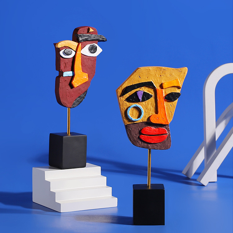 Abstract Face Colorful Twisted - Art Craft Cafe review and price